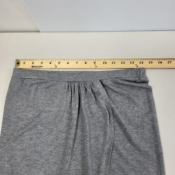 CLUB MONACO Women's Size Medium Gray Faux Wrap Modest Skirt - Picture 7 of 8